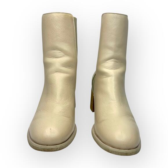 Oasis Society Women's Cora Tall Ankle Boot Size 7.5 Off White Chelsea Bootie - Picture 3 of 11